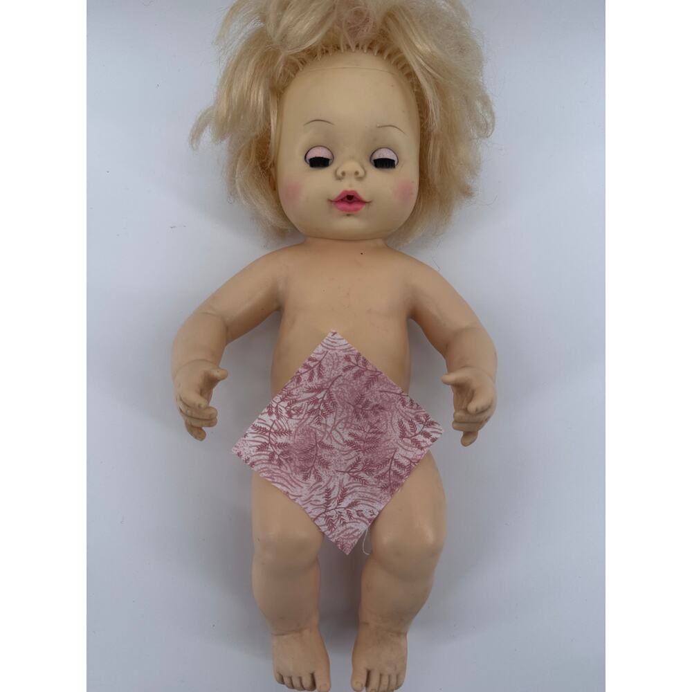 Vintage Horsman Drink Wet Baby Doll 1977 Blonde Sleep Eyes 12 Inch Toy